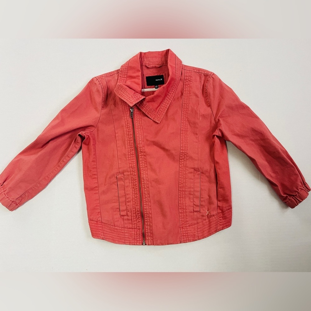 Hurley Jacket Womens Size XS Peach Orange 3/4 Sleeve NWT